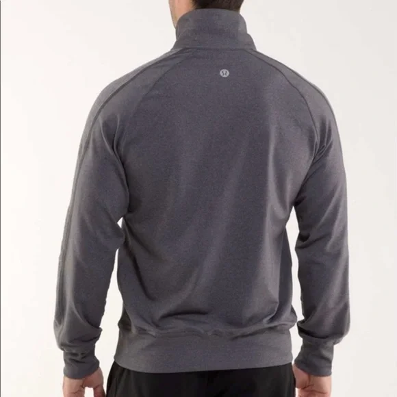 Lululemon Kung Fu II Lightweight Performance Jacket Full Zip Heathered Black XL